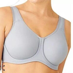 New  Wacoal 855170 Simone Seamless Underwire Sports Bra, Lilac Grey/Zyphyr   38H